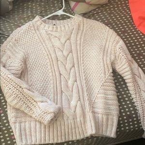 Cute pink knit sweater